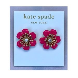 🌺 Kate Spade Pink Flower Earrings